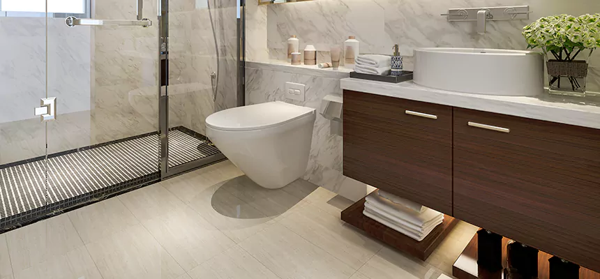 Burst Pipe Bathroom Cleanup in Riverside